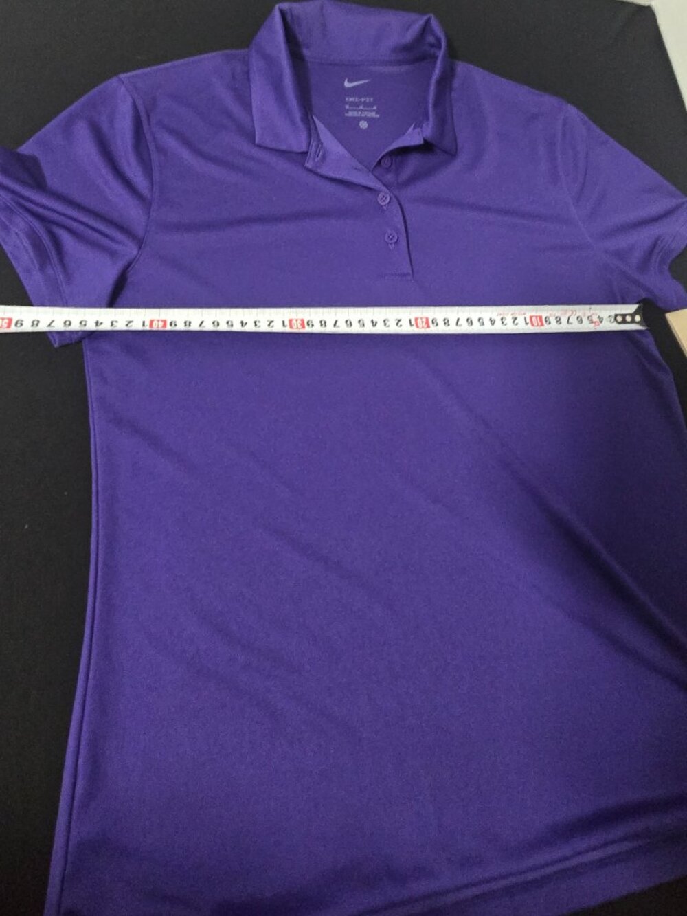 π Nike Dri-FIT Women's Polo Shirt | Purple | Size Medium | NWT π - Picture 4 of 9